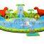 Popular Outdoor 0.55mm PVC Many Kinds Of Inflatable Water Park Games With Slide And Pool