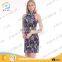 2016 New thailand design fashion lady dress flower print short dress