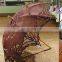Chocolate Brown Color Wedding Bridal Hand Lace Fan and Umbrella