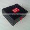 black Color Printed Paper Gift Boxes With Hinged Lids And custom logo printing Cosmetic Packing