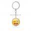 epoxy finished emoji keychain