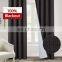 Hot sell linen texture 100% blackout curtain fabric for hotel and living room