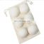 6pieces with cloth bag Handy Laundry Sheep Wool felt Dryer Balls Laundry Balls
