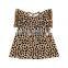 Cheetah Leopard Pom Pom Girls Dress Boutique style Dress Baby Dress