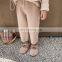 6154/New style wholesale baby knit ruffle baby girl korea fashion cotton knitted pants