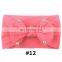 23Colors Baby Girl Headband with pearl bow Toddler Solid Color Headwear