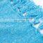 100%Polyester Soft Blue Chenille Blanket Throw with Fringe for Home Bed Sofa Couch Chair