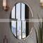 Large Simple Round Streamlined 1 Inch Beveled Oval Wall Mirror 24" x 36" Frameless Oval Mirror