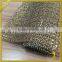 24*40cm Hotfix Adhesive Crystal Rhinestone Sheet Gold Glass Rhinestone Mesh FRM-223