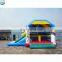 Factory PVC Tarpaulin Running Man Air Bouncer for Children with Slide, Inflatable Trampoline for Kids