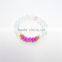 FULL-0318 Latest jewelry men druzy beads stone rainbow bracelet in bulk