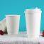 Water resistance excellent printing effect 8oz double wall takeaway paper cups with lid