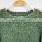 Green marten hair latest design winter sweater women