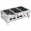 Stainless Steel table top range 6 burners /industrial 6 burner gas cooker