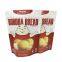 Eco Friendly Zipper Doypack Flat Bottom Stand up Dry Nut Food bag With Window