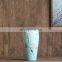 Blue Glazed Modern Design Ceramic Porcelain Flower Vase