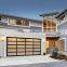 Low Price Residential Automatic Black Aluminum Glass Sectional Garage Doors