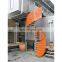 Galvanized carbon steel spiral staircases for commercial project