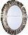 metal shiny polished wall fancy mirror
