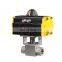 COVNA DN40 1.5 inch 2 Way 5000PSI High Pressure 316 Stainless Steel Pneumatic Actuated Ball Valve