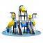 large plastic outdoor water slide park children swimming pool slide outdoor playground equipment for kids