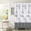 City style polyester white shower curtain