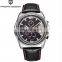 Pagani Design 3306 Men Casual Leather Chronograph Quartz Movement Watches Business Waterproof Wristwatch