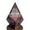 Wood Table Lamp Wood Base Desk Lamp With Remote Colorful Changing 3D Art Illusion Night Desk Light For Gift