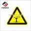 chemical adhesive printed security label for roll, adhesive caution label