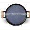 TRIONFO cast iron pans for cooking with wooden handle