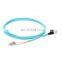 LC UPC to FC UPC Duplex 2.0mm PVC(OFNR) OM4 Multimode Fiber Optic Patch cord Cable
