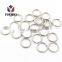 25mm Custom Size Shape Metal Key Ring Round Edge Split Keychain Ring