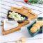 2022 Christmas Tree Decorative Dry Fruit Snack Tray Restaurant Dessert Bamboo Tray Wooden Serving Ceramic Plate