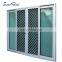 Waterproof triple glass soundproof windows aluminium frame frame glass sliding doors with fly screen