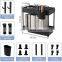 Multi-purpose Bathroom Kitchen Cabinet Plastic Storage Rack Pull Out 2 Tier Under Sink Shelf Organizer Baskets with Hooks