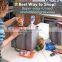 Foldable Extra Large Recycled Reusable Non Woven Shopping Box Tote Collapsible Grocery Bag
