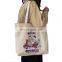 Hot sale wholesale fashion design women cotton canvas shopping bags custom canvas tote bags