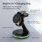 Sublimation Blank Foldable  15W Compact Portable Magnetic 3 In 1 Wireless Phone Charger
