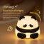 Hot sale Cute Gifts Kawaii Panda silicone night light Decor Silicone Baby Night Lamp Rechargeable Kids Night Light For Bedroom