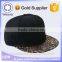 Custom Coll Flat Short Snakeskin Fabric Brm Cap Hats for Wholesale