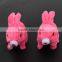 Led eye plush rabbit toy walking with sound