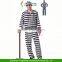 2015 Halloween Stripe lovers Prisoners Clothing Zombies Cosplay Dress