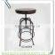 KZ140067 Wrought iron wooden metal bar stools                        
                                                Quality Choice