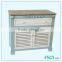 Antique Silver Grey 2-Drawer Stable Chest of Drawers