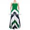 green and white stripes dress pastel chevron maxi maternity dress western plus size color block evening dresses                        
                                                Quality Choice