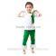 2016 wholesale low moq kids clothes cotton t shirt baby girls outfit boutique kids clothing Summer green pants                        
                                                                                Supplier's Choice