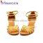 Stylish lady OEM ODM flexible yellow dance shoes