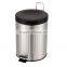 hot sale concave stainless steel dustbin waste bin