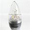 LED Candle bulb high power 3W e14 LED Candle Bulb Silver Warm White led candle light