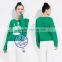 Wholesale high quality womens pullover sweatshirt without hood